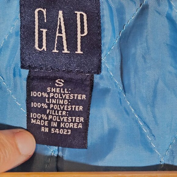 VTG GAP Black Women Utility Jacket M Hooded Gorpcore Clean Girl Fall Layering - Picture 4 of 11